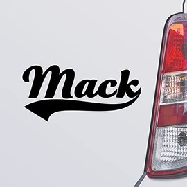 Custom Brother - Mack Name Black Color Car Laptop Wall Bumper Decal Sticker, DesZ45