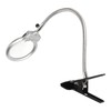 Clamp Magnifying Glass 2X and 6X Dual Lens Flexible Hose