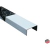 U-Profile Aluminium Wieß, 2000 mm U-Profile Decorative Exterior 20 x
