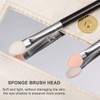 Beaupretty Eyeshadow Sponge Applicators Plastic Handle Makeup Eyeshadow Brush Applicators