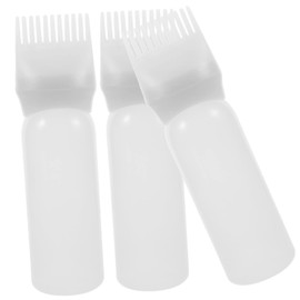 OHPHCALL 3pcs Hair Oiling Applicator Bottle Root Comb Applicator for Oil Hair Dye Comb Bottle