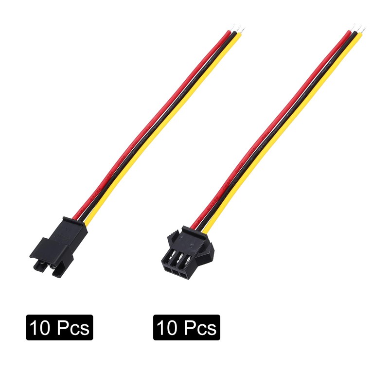 sourcing map Male to Female 3Pin Breadboard Jumper Wire 2.54mm