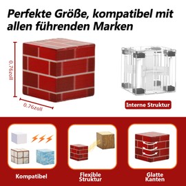 Katomi Montessori Magnetic Building Blocks Set of 100, Magnetic Building Blocks for Children from 3 Years, Educational Toy in Colourful Colours, Easter and Birthday