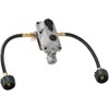 Flame King (KT12ACR-2a) 2-Stage Auto Changeover LP Propane Gas Regulator With Two 12 Inch Pigtails For RVs, Vans, Trailers