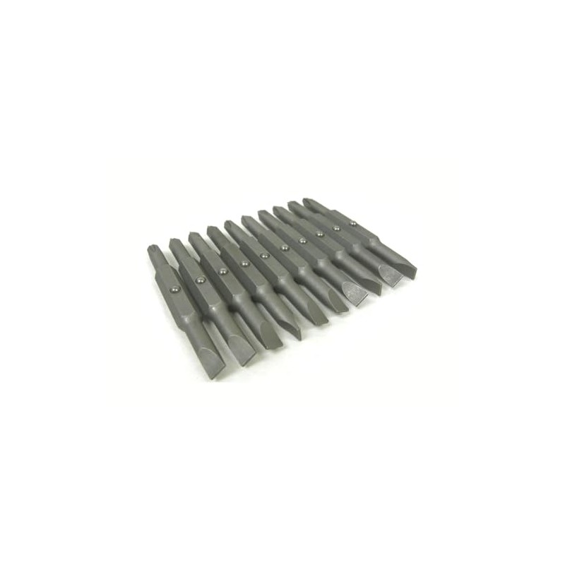 Set of 10 Piece 3" Double-Ended Screwdriver Power Bit Set,