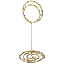 10 Pack Table Number Holders for Wedding - Gold Place Card Holder - Table Sign Holders - Picture - Photo Holders for Tables - Mini Table Number Stands Gold - Small Gold Table Number Holders Clip Stand