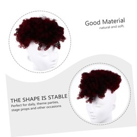 Vaguelly Synthetic Afro Wig with Bangs High Puff Curly Fauxhawks for Parties Cosplay Daily Wear Realistic Look Fit for Women Teens