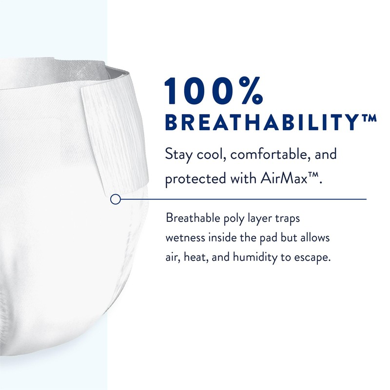 Prevail Per-Fit Unisex Maximum Absorbency Incontinence Briefs with Refastenable Tabs,
