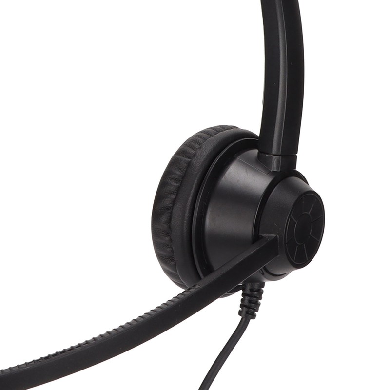 Telephone Headset Clear Comfortable Plug and Play Monaural Traffic Headset