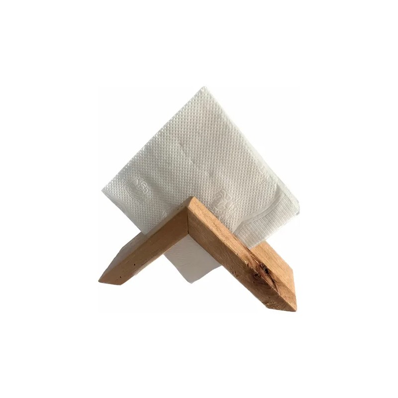 Servilletero Minimalista En Madera Preciosa Recuperada