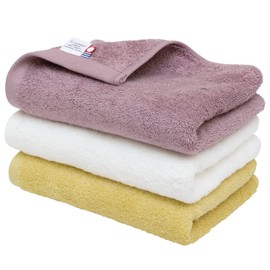 Bloom Imabari Towels, Certified Face Towels, 3 Pieces, Assorted Set, Leon, Hotel Specifications, Sun Hawkin Cotton, Thick, Water Absorbent, Made in Japan, 100% Cotton (Flowery)