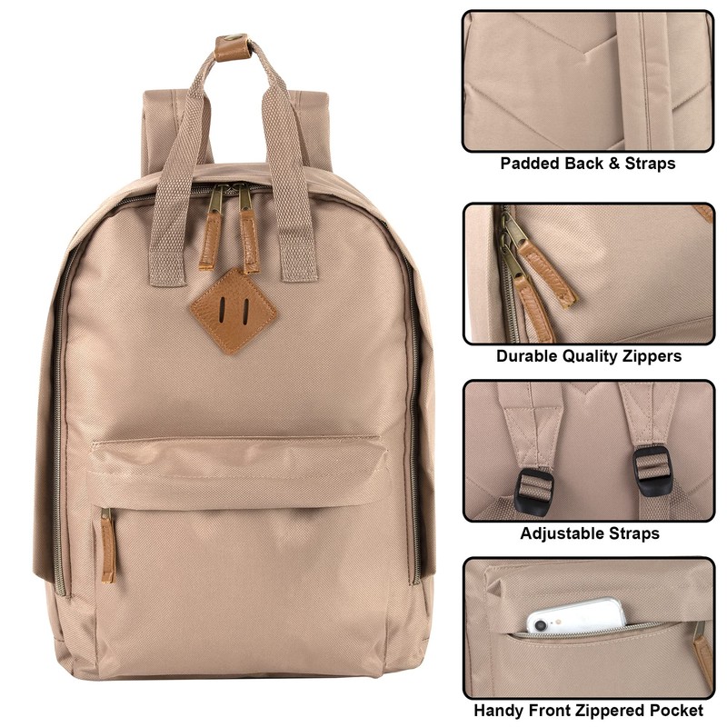 MADISON & DAKOTA Canvas Mini Backpack for Everyday & Day