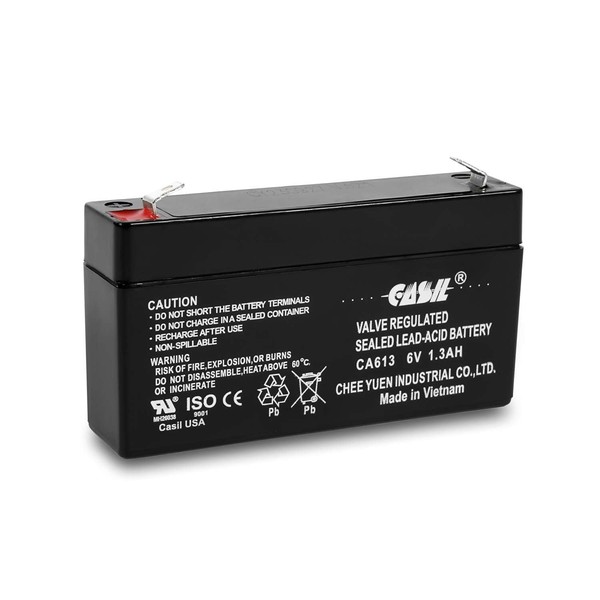 Casil 6V 1.3Ah Replacement Battery Compatible with GE 600-1054-95R Simon xt