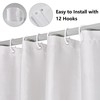 KAIMEIYU Shower Curtain Washable Textile Polyester Fabric Bathroom Curtain with