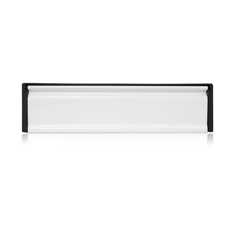 Xfort MailPlate 10" Letterplate Matt Chrome, Premium Draught Proof Postal