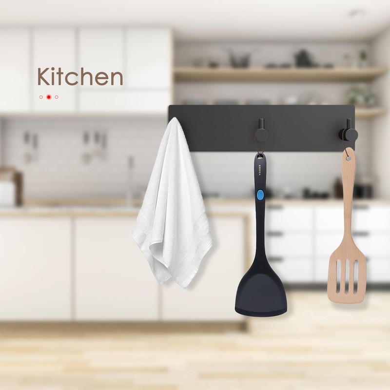 Bstansion Key Holder for Wall, Self Adhesive Stainless Steel Key