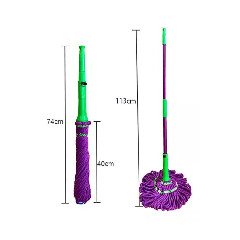 Magicmop 2 Pza Trapeador Mágico Magic Mop Autoexprimible Inoidable Color