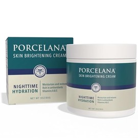 Crema de Hidratación Nocturna Porcelana Fórmula Actualizada - Reduce las Manchas Oscuras y Unifica el Tono de la Piel - Para Manchas Solares o de la E