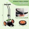 Plant Caddy with Wheels, 180LBS Stable Steel Base, Ergonomic &