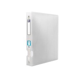 Oxford Ring Binder, A4, 4-Ring, Asymmetric, Colourless, 225 Pages, 40mm x 21cm, Polypropylene