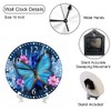 KEEPSUPER Clock Beautiful Butterfly Wall Clock 10 Inch Battery Operated