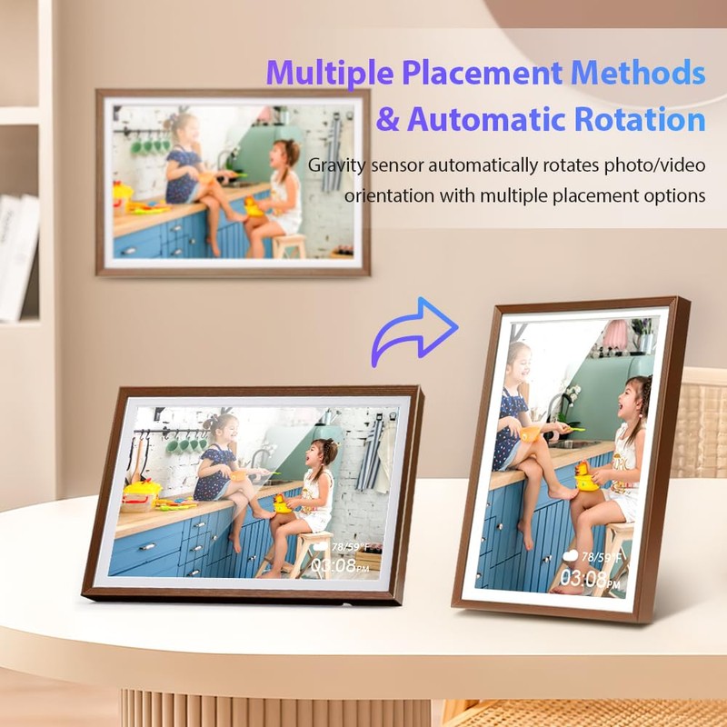 Fine Life Pro 10.1 Inch WiFi Digital Picture Frame, 1280
