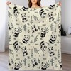 Panda Cuddly Blanket for Children, Girls, Fluffy Blanket, Flannel Fleece