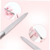 Healeved 2pcs Double Sided Stainless Steel Nail File Metal Manicure