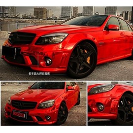 DIYAH Gloss Chrome Mirror Vinyl Car Wrap Sticker with Air Release Bubble Free Anti-Wrinkle 12" X 60" (1 FT X 5FT) (Red)