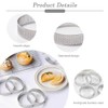 Keboyoe 12pcs Ø 6cm Perforated Tart Ring 430 Stainless Steel