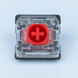 GATERON KS-33 Low Profile Red Silent 2.0 Keyboard Switches, Linear 45gf 3 Pin SMD LED Factory Pre-lubed for MX Mechanical Keyboard (35)