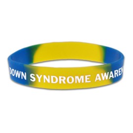 PinMart Down Syndrome Awareness Rubber Silicone Bracelet