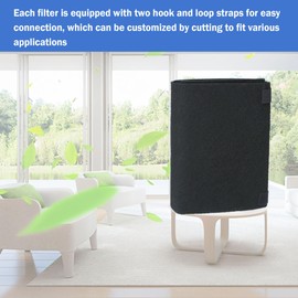 TOKDOOT Cut to Fit Carbon Air Filter,Replacement Charcoal Filters,Carbon Pad Pre Filter, Pre Filter Carbon Sheet for Air Purifier,Pack of 1, 16x48