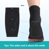 Promifun Achilles Tendon Heel Protector - Compression Padded Sleeve Socks