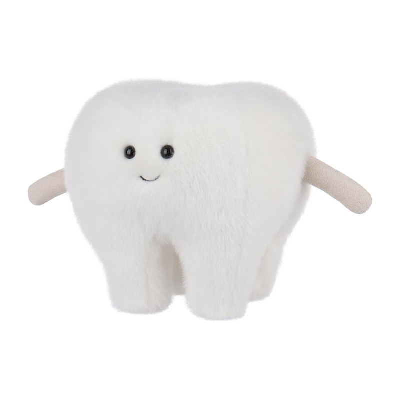 Apricot Lamb Toys Plush White Healthy Tooth Stuffed Tooth Soft