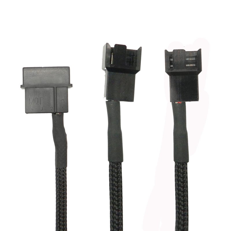 FBHDZVV 2Pcs 4 Pin PWM Fan Splitter Adapter Cable, 4pin