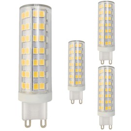 Diodesy- G9 LED Bulb Dimmable T6 Type Pack of 4 3000K Soft White 6.5W (70W Equivalent) Replacement 700LM 360° Beam Angle No-Flicker Mini Lights for Chandelier Home Lighting Ceiling Fans UL Listed