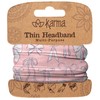 Karma Bows Headband for Women - Thin - Fabric Headband