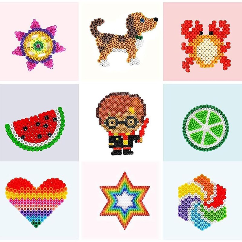 DFsucces Iron Beads Plate Set of 8 0.2 inch (5