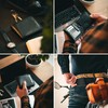 Baur Men's Genuine Leather Wallet with RFID Protection, Landscape Format,