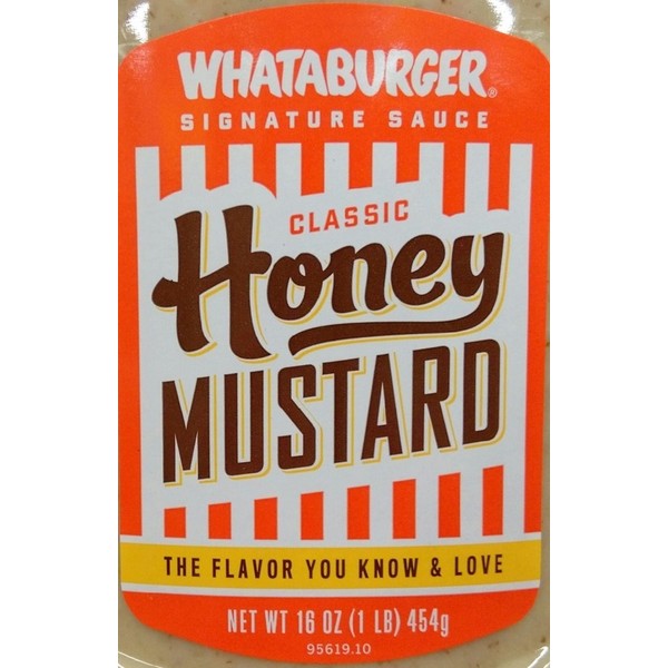 Whataburger Honey Mustard (Pack of 1) 16oz Bottle