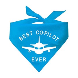 Best Co-Pilot Ever Dog Bandana (Assorted Colors)