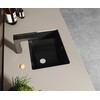 MEJE #202H -18 Inch Undermount Rectangle Bathroom Sink, Porcelain Ceramic