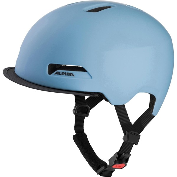 Alpina Brooklyn Illuminated, Robust and Comfortable Urban Bicycle Helmet with