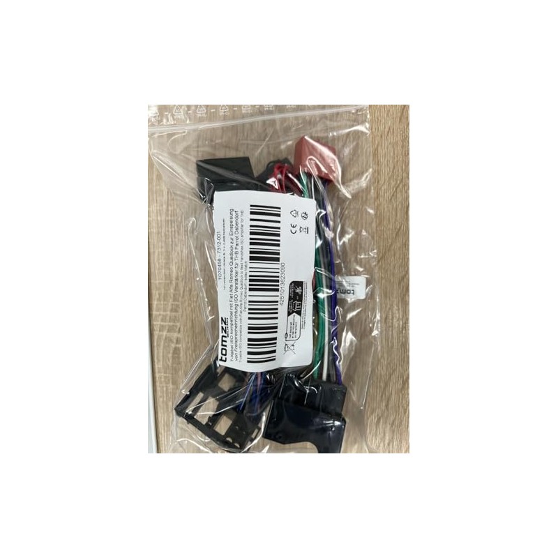 tomzz Audio 7312-001 T-Cable ISO Compatible with Fiat Alfa Romeo