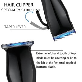 AIJALY Hair Clippers for Men, Cordless Clippers for Hair Cutting, Mens Hair Clippers and Trimmer Kit，Black
