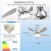 Ceiling Fans with Lights, 33 Inch Low Profile Ceiling Fan