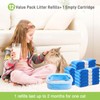 12 Pack Cat Litter Refill Bags, 100% Odor Lock Litter