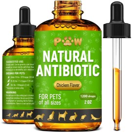 Golden Paw Dog Antibiotics with Chicken Flavor | Сat Antibiotics for Infection UTIs Allergy