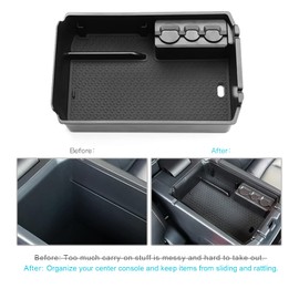 CDEFG CDEFG Kompatibel mit Mitsubishi Eclipse Cross 2018-2023 2024 Mittelkonsole Armlehne Organizer Armlehnen Aufbewahrungsbox Eclipse Cross Aufbewahrung Auto Center Console Tray Eclipse Cross 2024 Zubeh?r